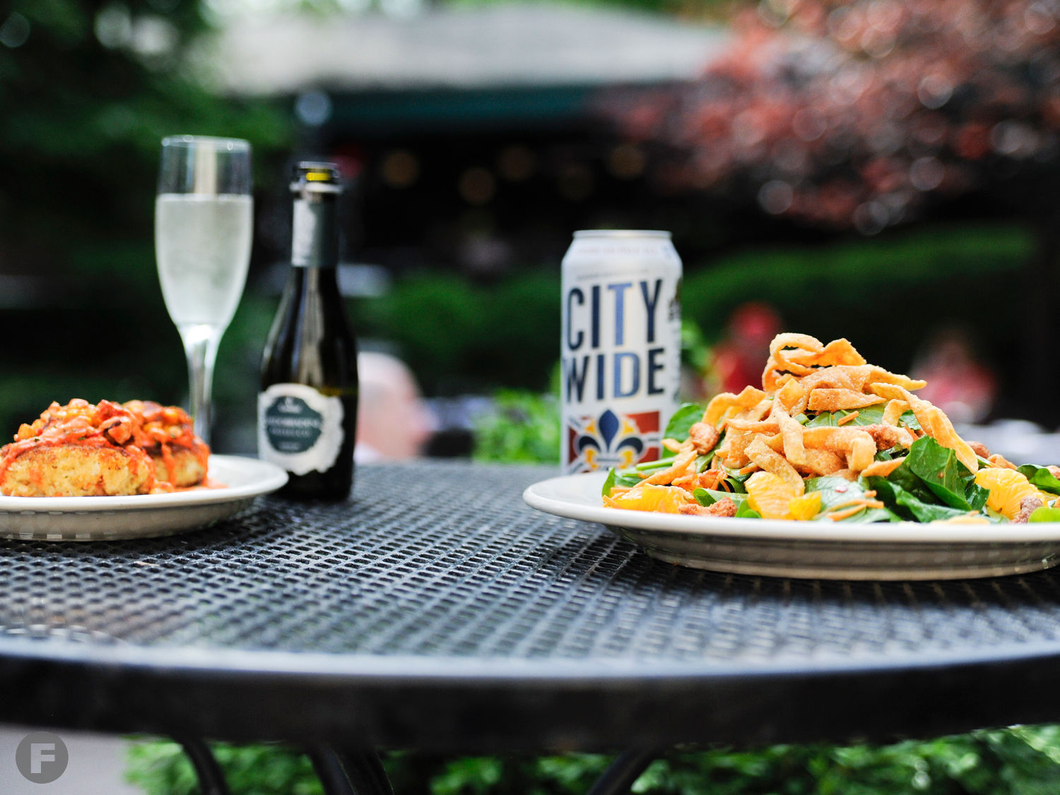 Feast on St. Louis – Patios: McGurk's Crab Cakes and Spinach Salad